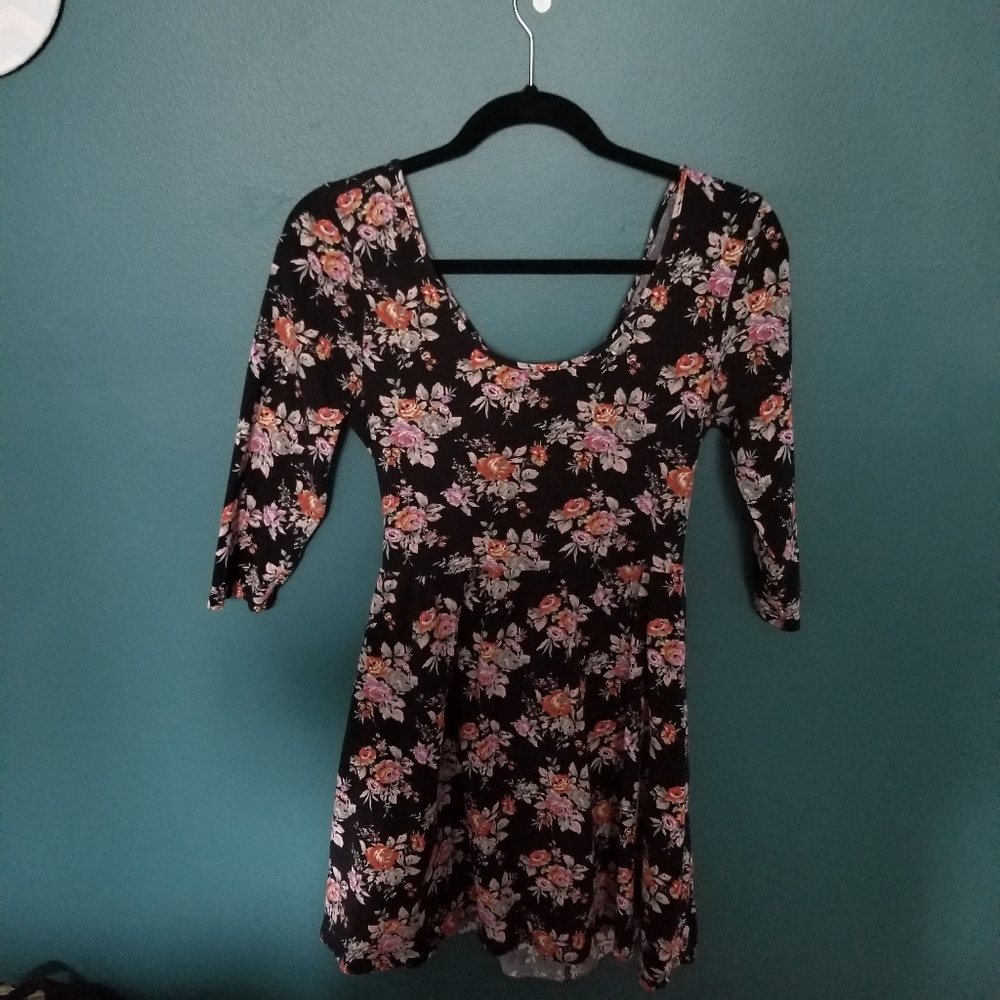 Floral Cutout Dress